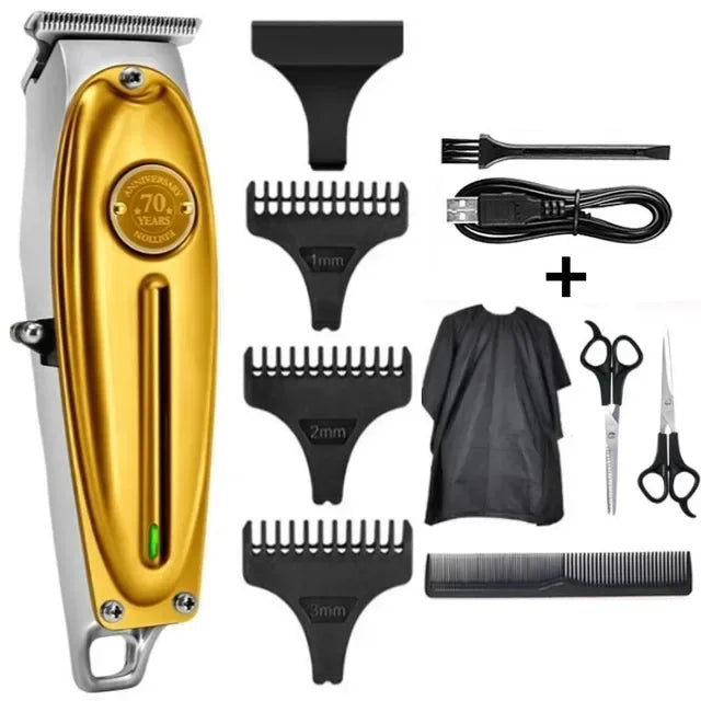 Kemei KM-1949 Full Metal Hair Clipper – Rotary Motor, 0mm Precision, 90-Min Runtime