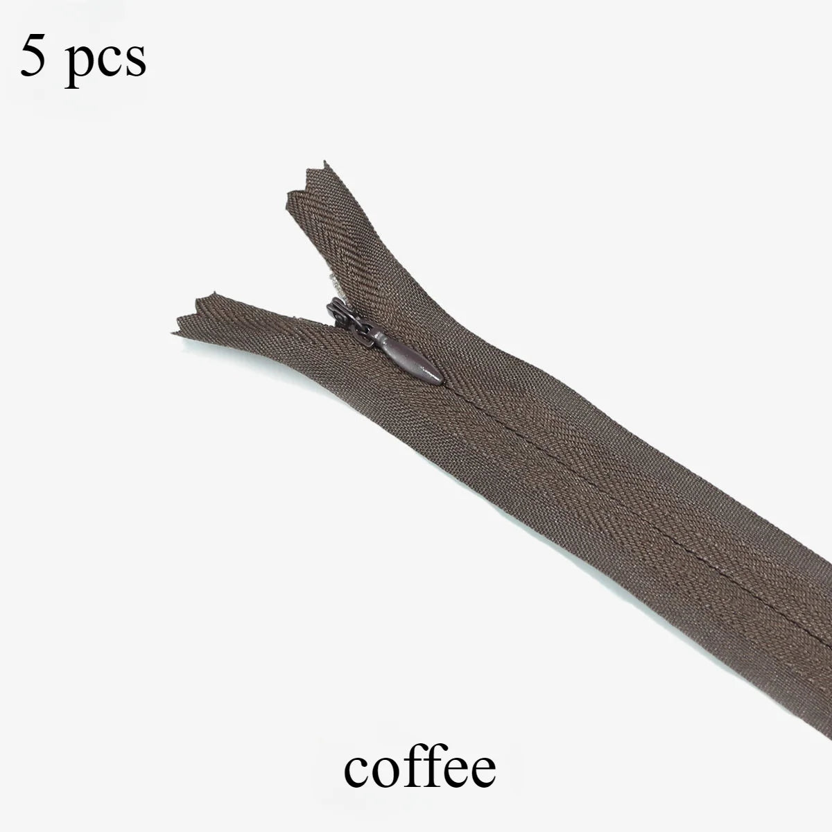 Invisible Zippers 5-Pack — Premium Hidden Zippers for Dresses, Pants & More (18cm–60cm)