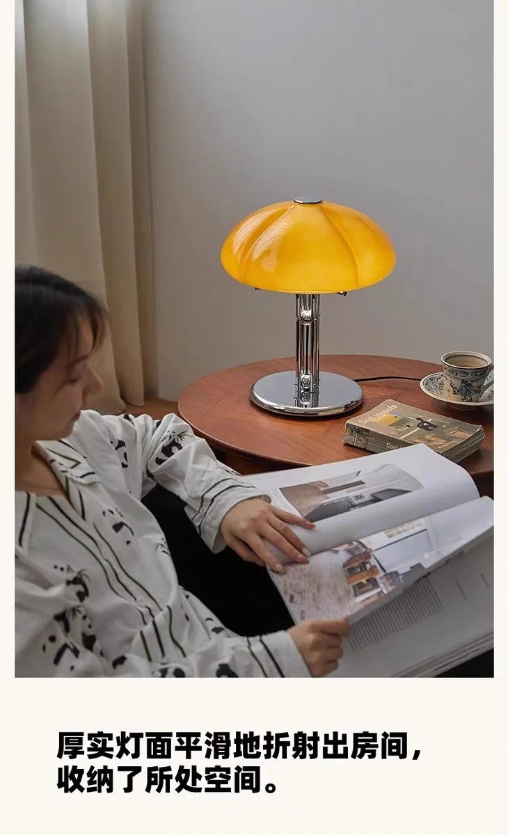Mushroom Table Lamp – Warm White Button Control