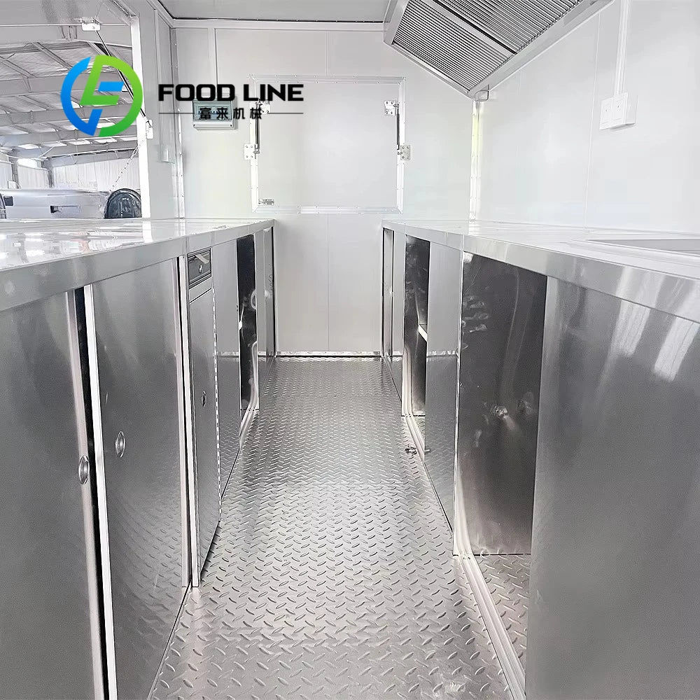 Customized Outdoor Mobile Food Cart – Multi-Use Street Vending Trailer for Snacks, Beverages & Desserts