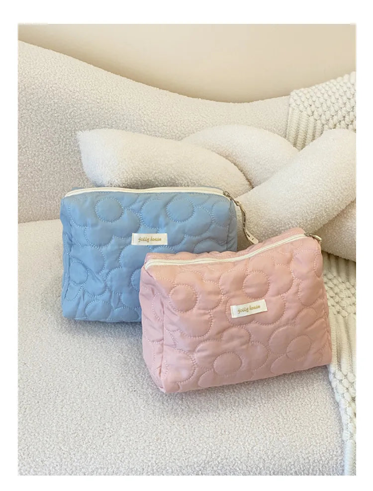 Large Capacity Cosmetic Clutch Bag – Women's Travel Makeup Storage Bag with Zipper