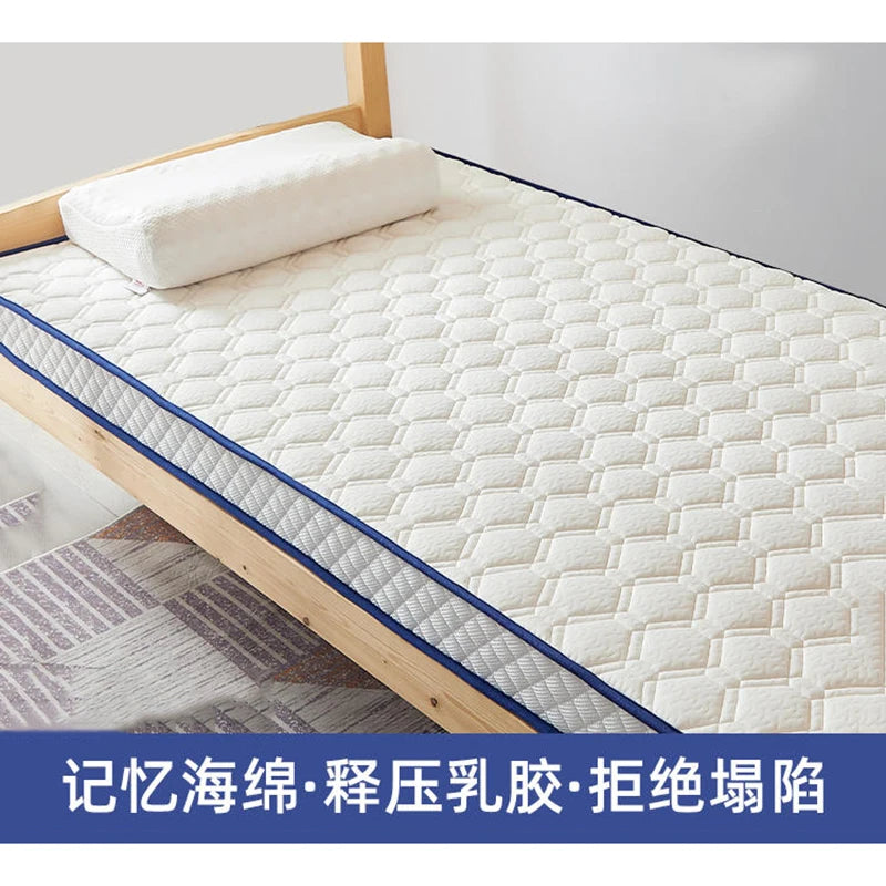 Latex Memory Cotton Mattress Cushion – Children & Home Tatami Mat, Custom Single 90x190cm, Dorm