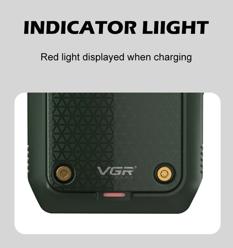 VGR V-353 Electric Shaver – Foil Razor, Pop-Up Trimmer, LED Display, 60-Min Runtime