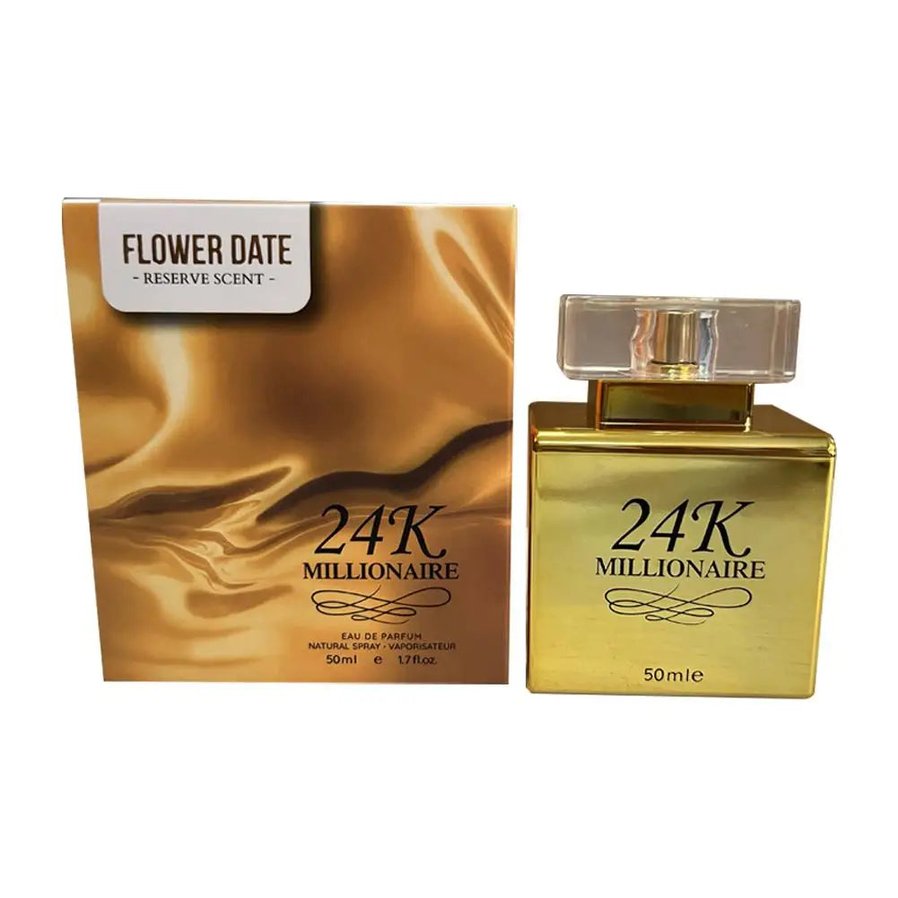 24K Gold Luxury Women's EDP 50ml – Floral Fruity Long-Lasting Fragrance