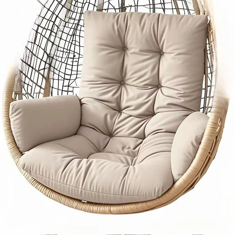 Egg Chair Hammock Cushion — Thick Polyester Seat & Back Pad for Hanging Basket Chairs, Garden & Living Room