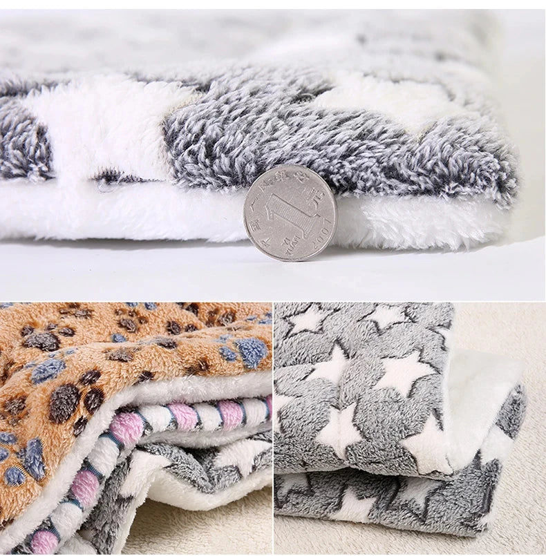 Flannel Pet Sleeping Mat – Soft Dog & Cat Bed Cushion, Puppy Sofa Mattress, Small to Large Dogs