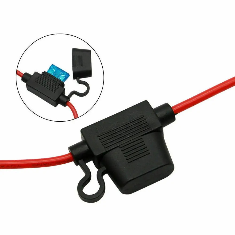Motorcycle Battery SAE Quick Extension Cable – 10A Fuse O-Connector Battery Charger Adapter