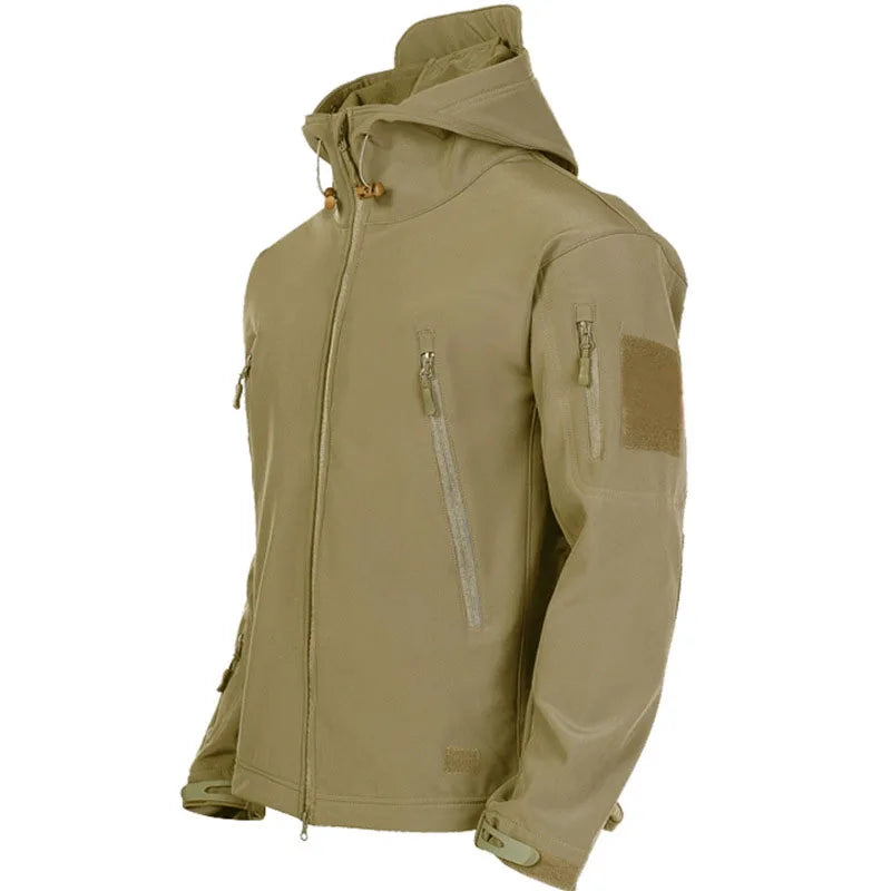 Men's Military Shark Skin Tactical Bomber Jacket — Outdoor Windproof Flight Jacket
