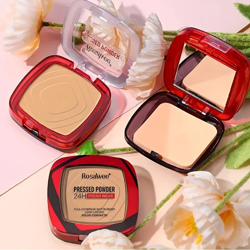 Matte Full Coverage Pressed Powder Foundation — 24H Oil Control