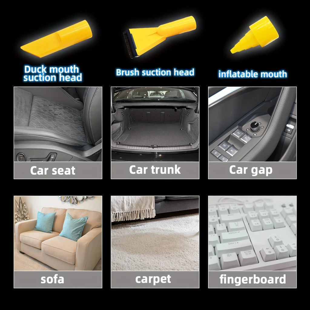 Multifunctional Portable Car Vacuum Cleaner – High Power Wet & Dry Dual Purpose for Home & Car