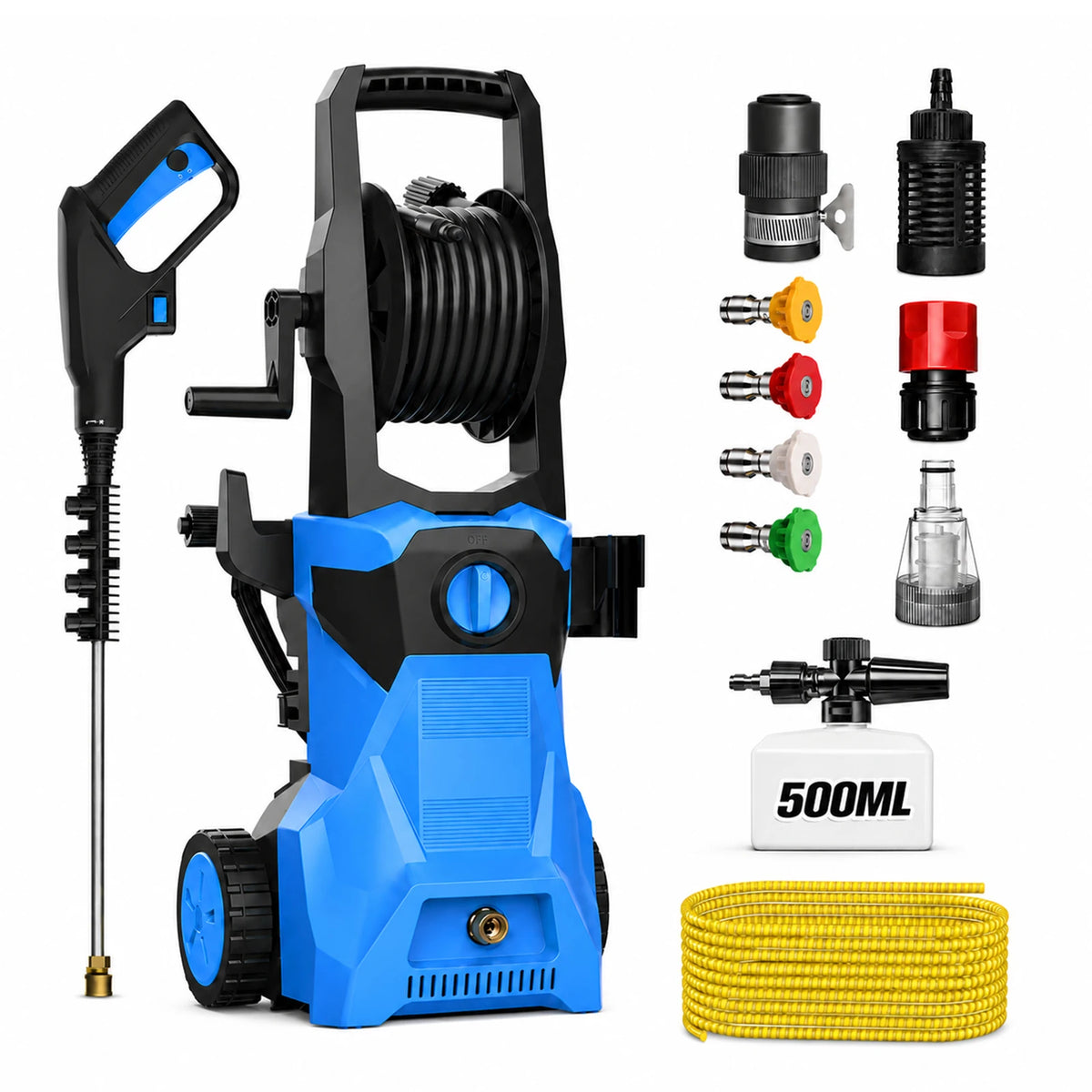 Electric Pressure Washer – Bymaocar Blue, 1500W