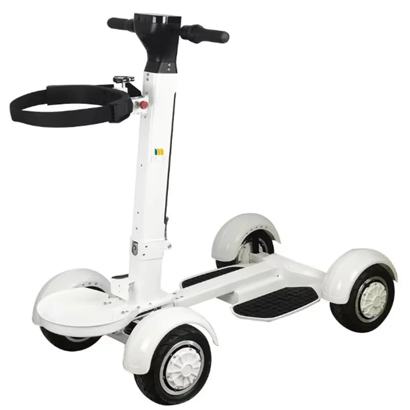 Portable Foldable Electric Golf Cart — 4-Wheel Scooter with Remote Control