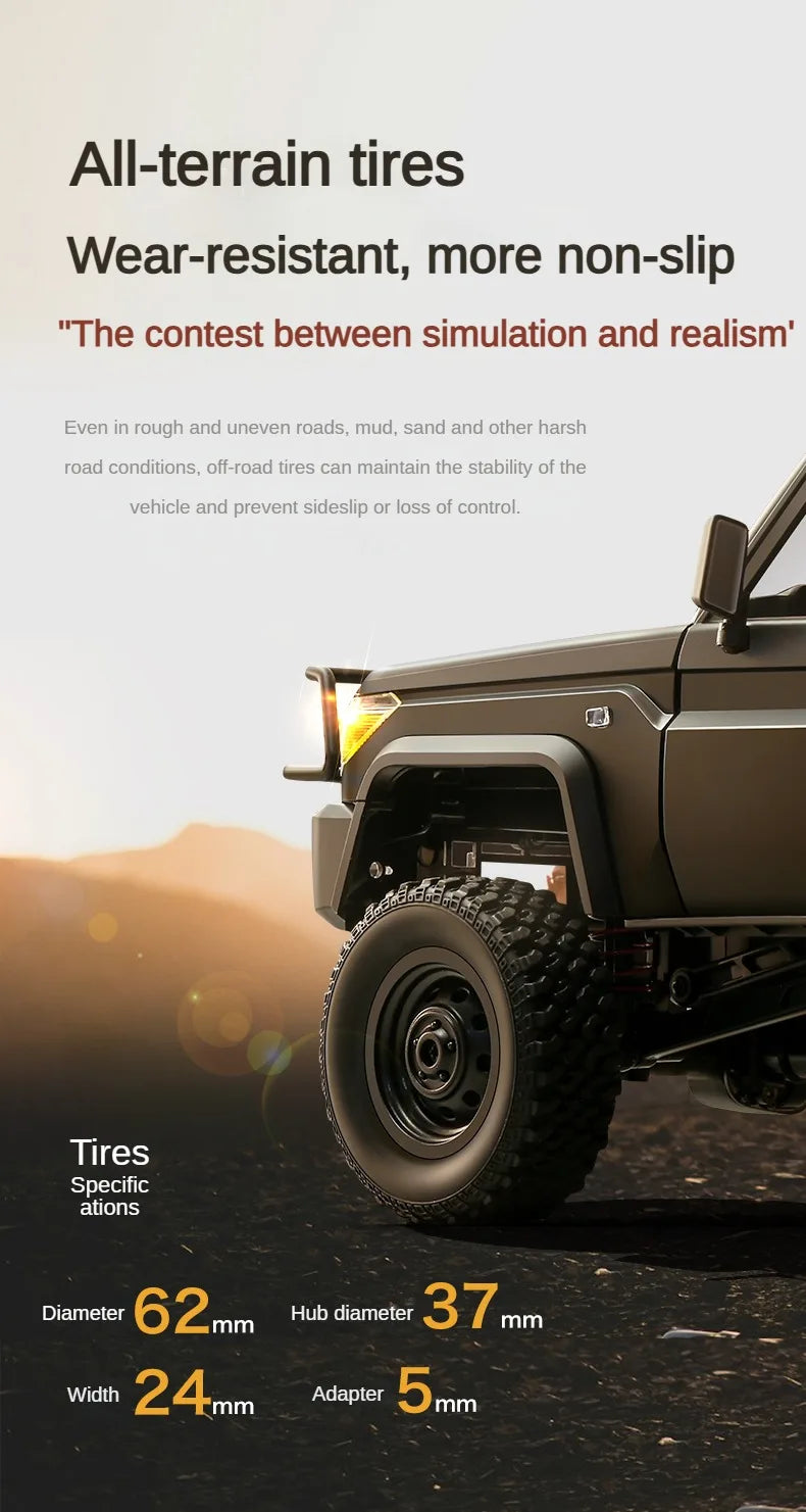 MN82 / MN82S / LC79 1:12 Scale 4WD RC Pickup Truck – Remote Control Off-Road Crawler for Kids