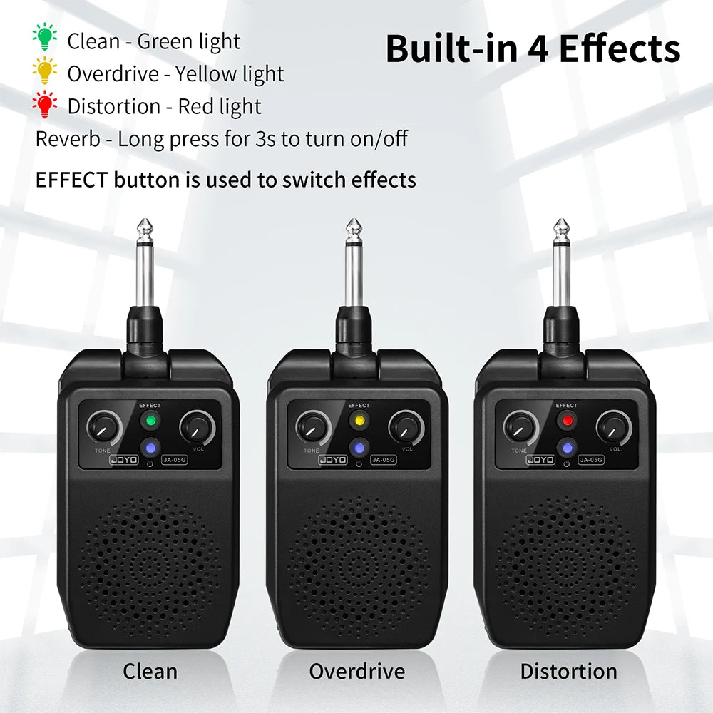 JOYO JA-05G Mini Guitar Plug Amplifier — 4 Built-In Effects