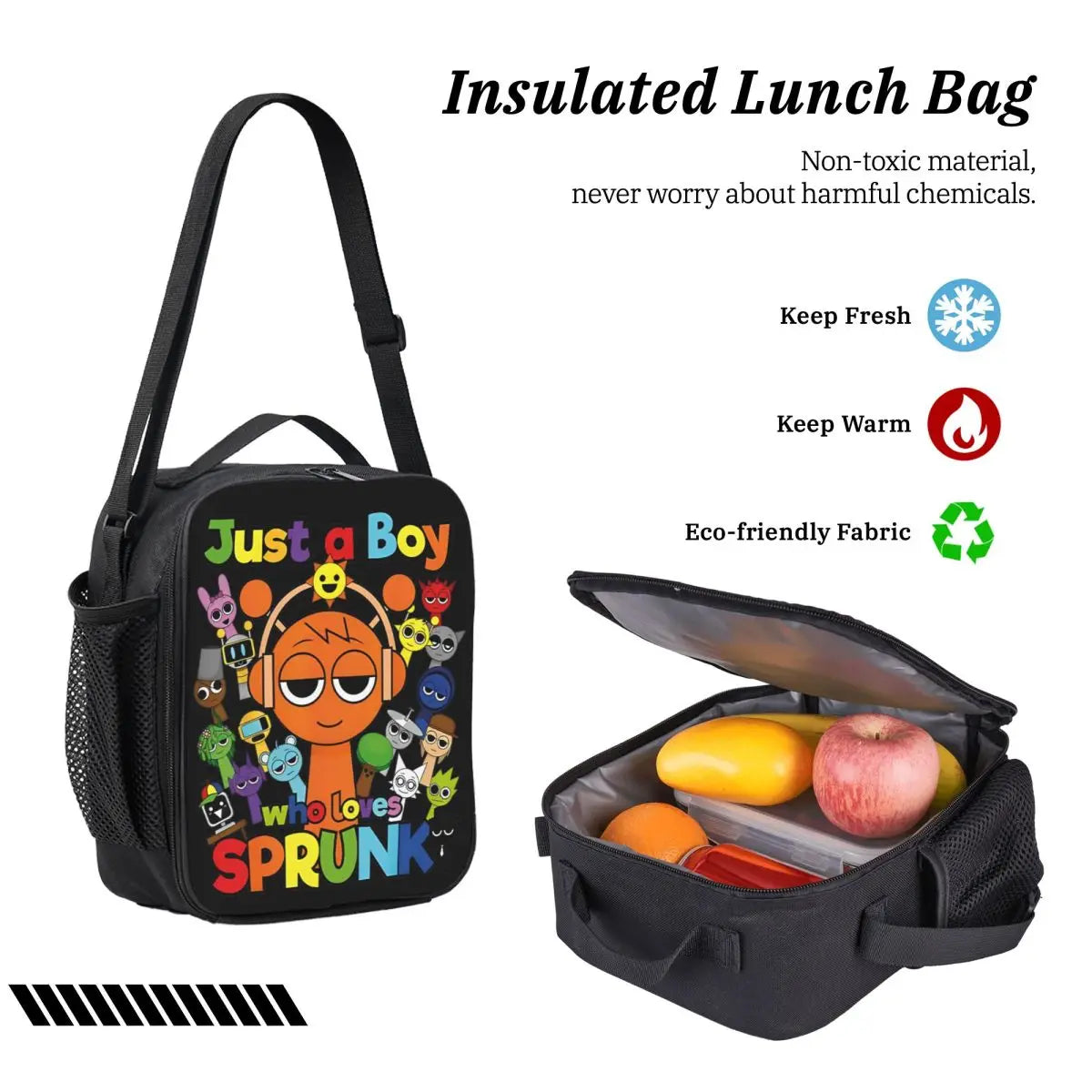 Sprunki Backpack Set – Lunch Bag & Pencil Case