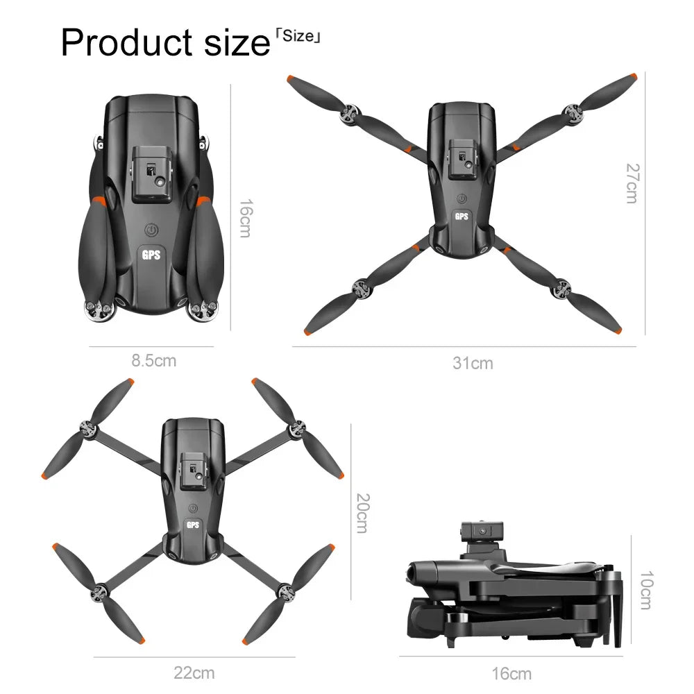 V198MAX GPS Drone with Screen Remote & Camera