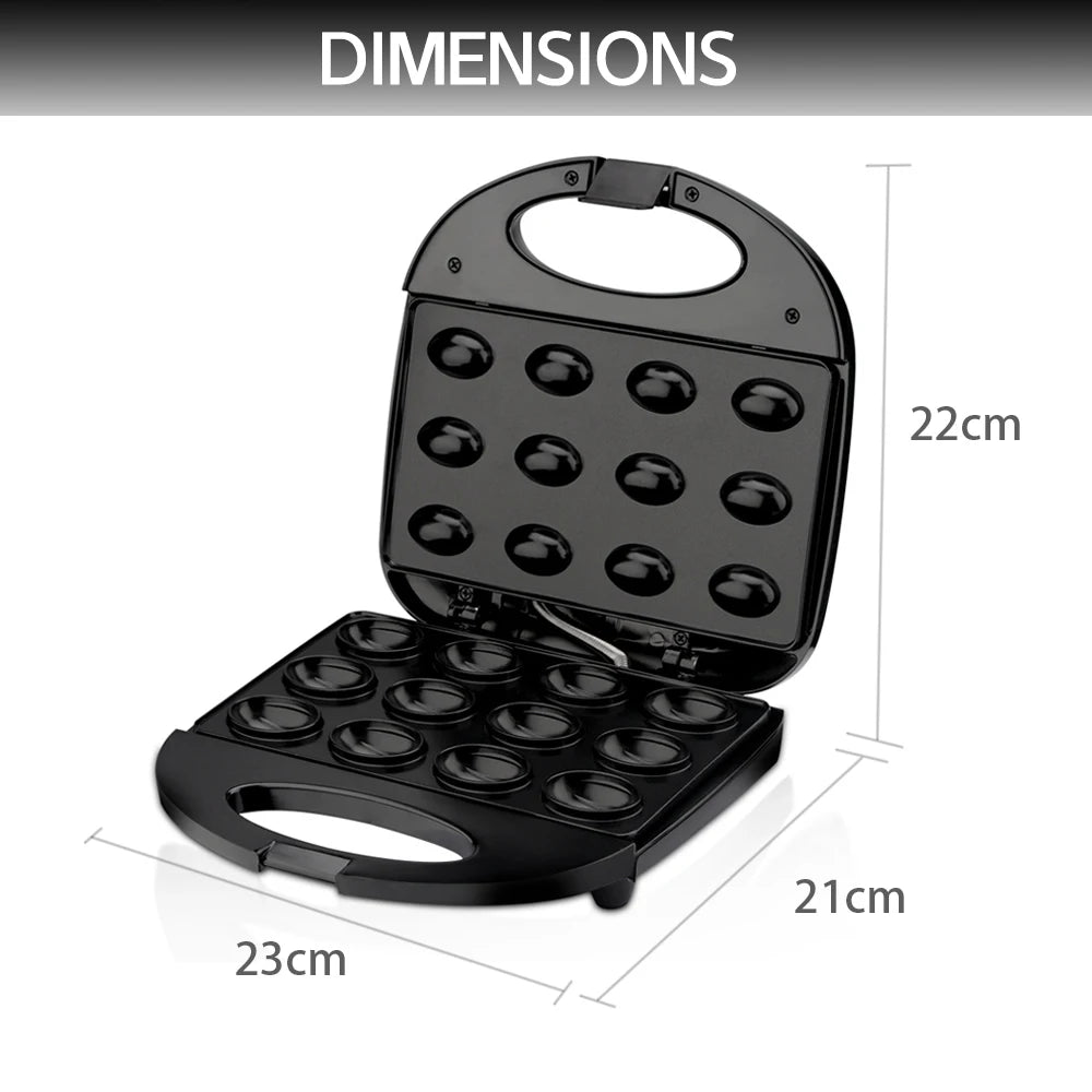 Electric Walnut Cookie Maker – 12-Hole Non-Stick Mold, Automatic Nut Cake & Waffle Breakfast Pan