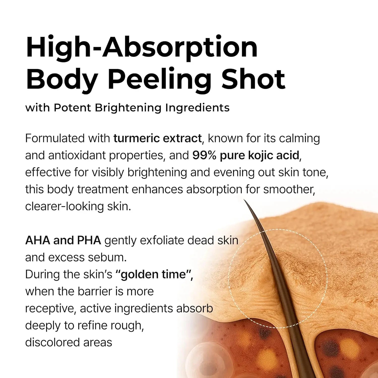 Kojic Acid Turmeric Exfoliating Body Spray – Brightening Peeling Solution 100ml