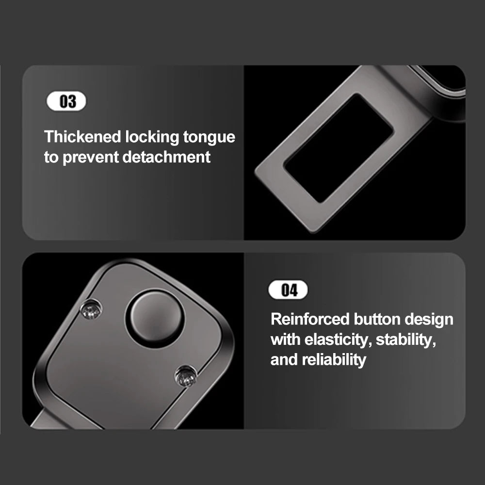 Car Seat Belt Buckle Extender Clip — 2 Pack