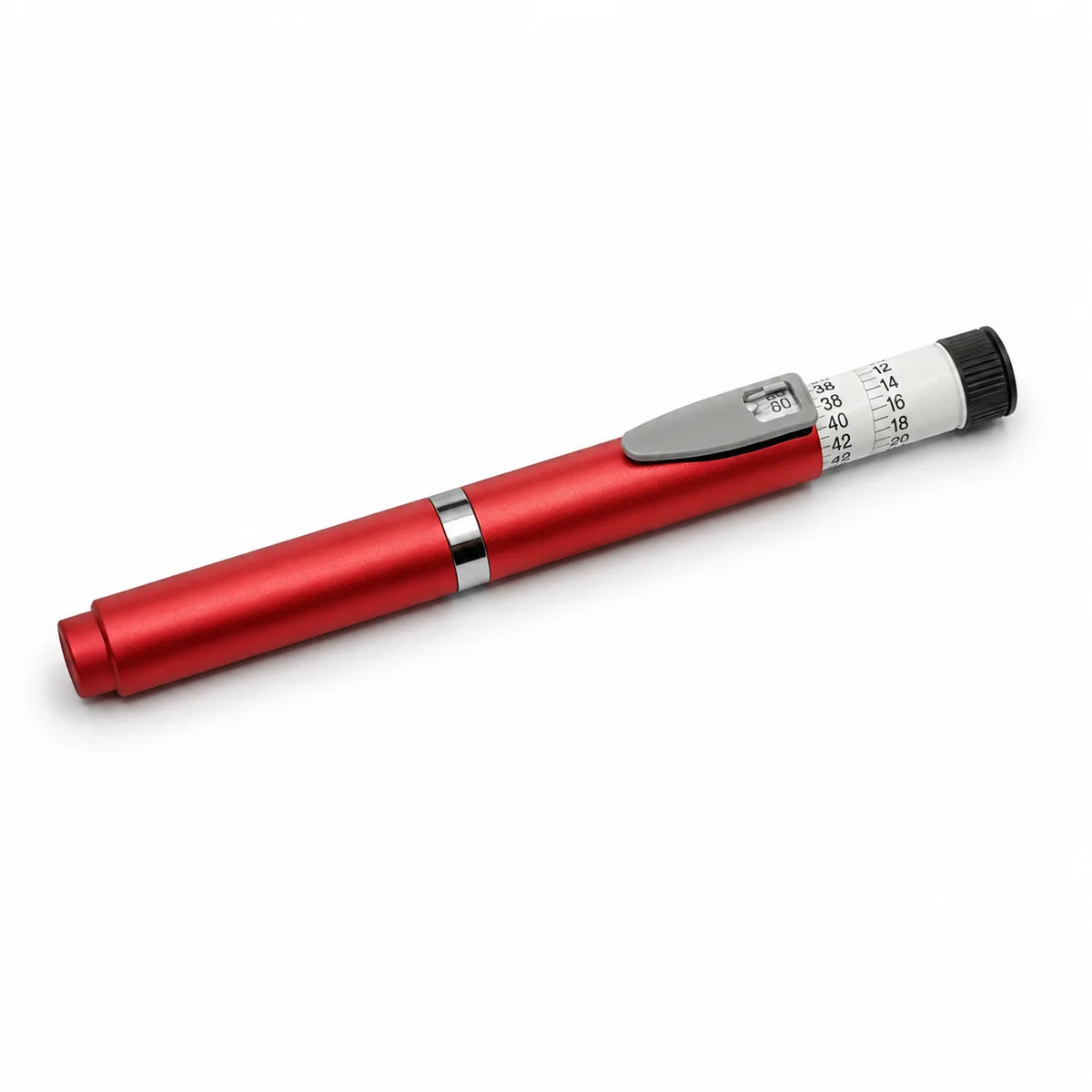 Reusable Insulin Injection Pen – Metal V2 Adjustable 60IU Dose Control with Clear Scale