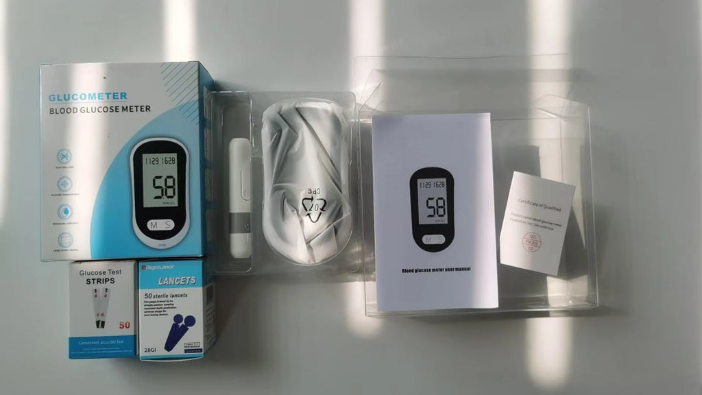 VivaChek Blood Glucose Meter Kit – Code-Free Fast Home Diabetes Monitor with 50 Test Strips & Lancets