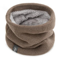 Knitted Winter Neck Warmer Scarf — Thick Fleece-Lined Unisex Face Cover