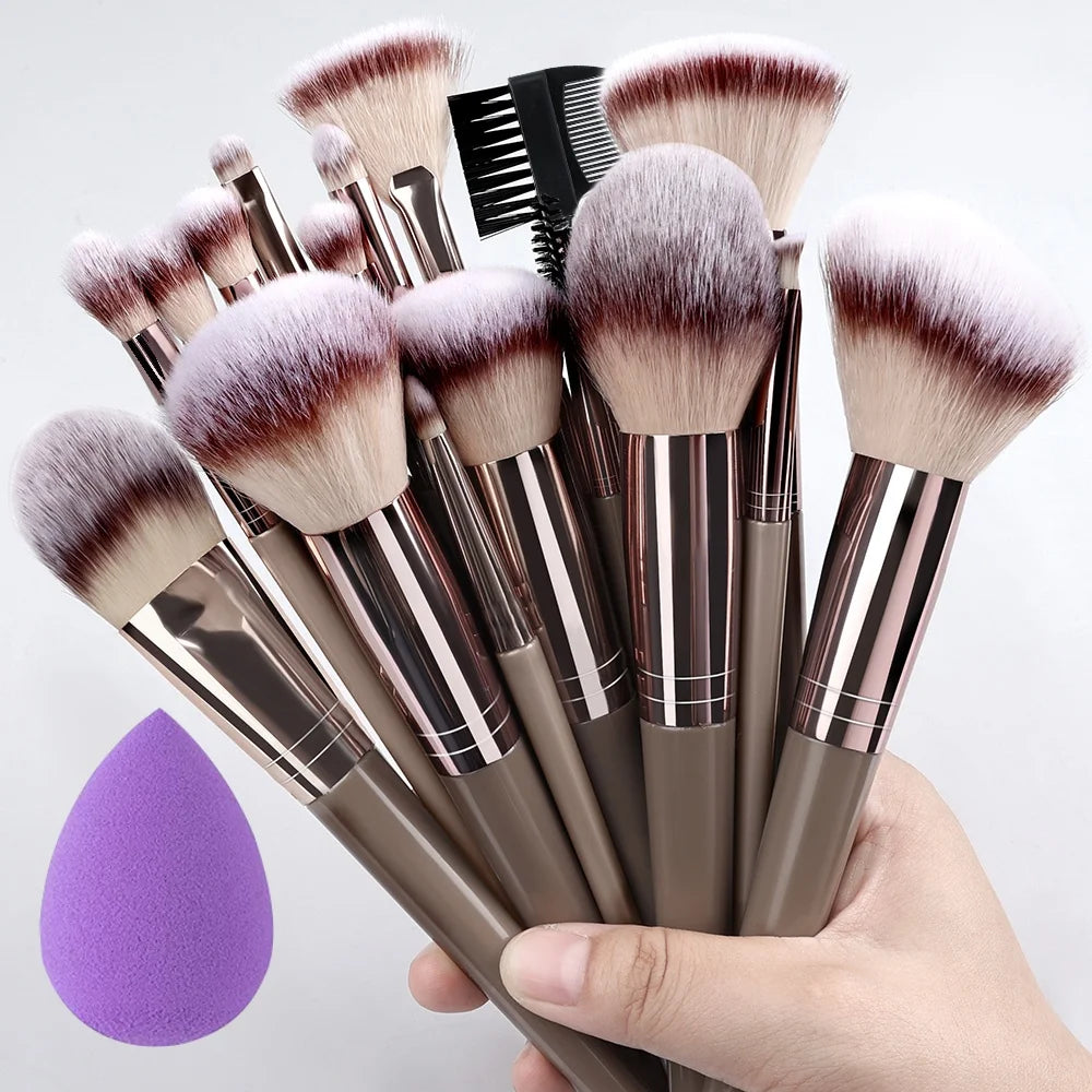 Super Soft Detail Makeup Brush Set — Blush, Highlighter, Foundation & Eyeshadow