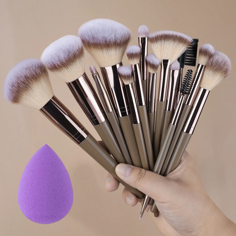 Super Soft Detail Makeup Brush Set — Blush, Highlighter, Foundation & Eyeshadow