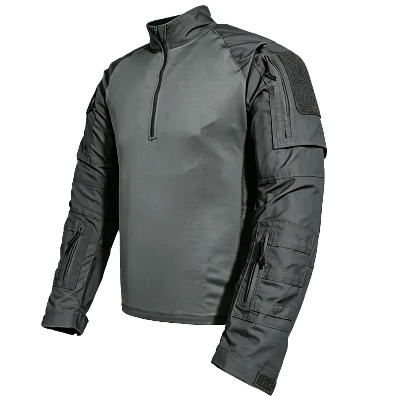 Men's Tactical Frog Suit Uniform Shirt & Cargo Pants 2-Piece Outdoor Set