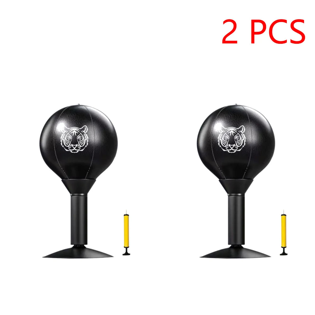 Desktop Punching Bag – Free-Standing Stress Relief Boxing Ball with Spring Base, PU, Air Pump Included