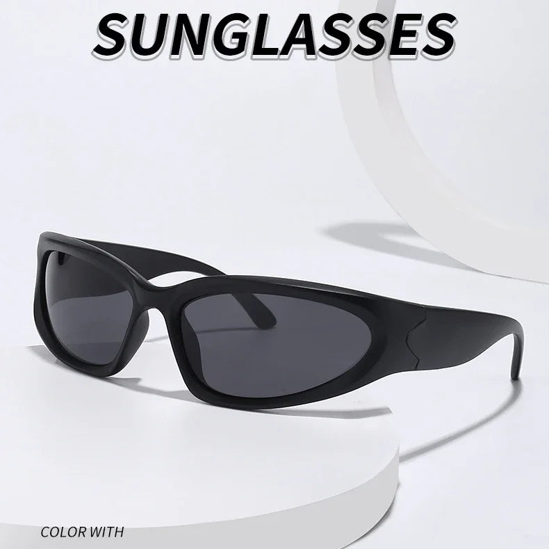 Y2K Sport Cycling Sunglasses | Luxury UV400 Fashion Eyewear Goggles for Men & Women