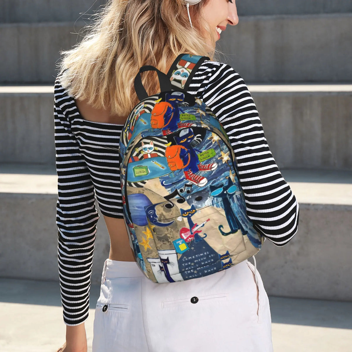 Pete the Cat Canvas Backpack – Everyday School Bag