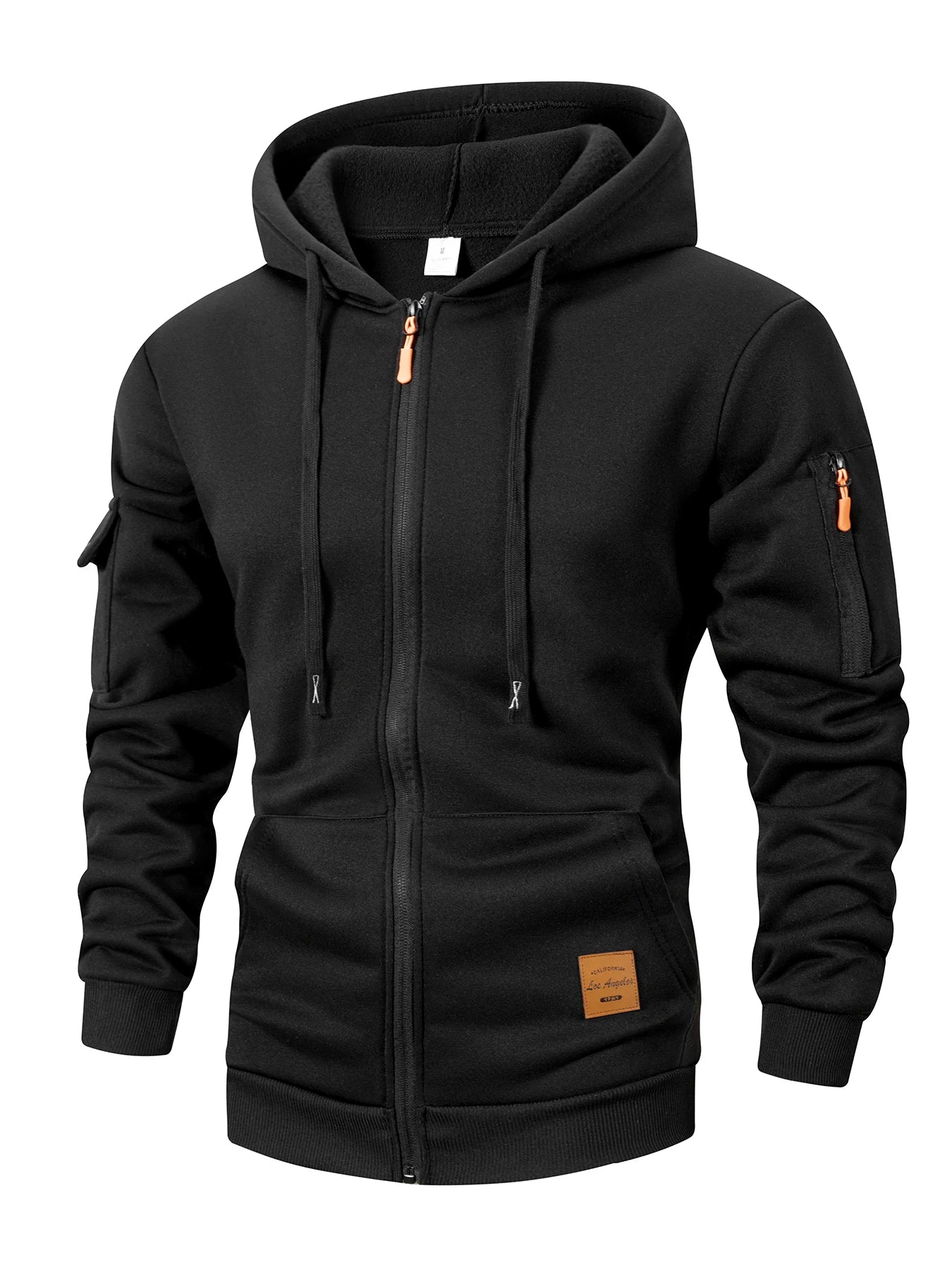 Men's Zip Hoodie Slim Fit Jacket — Fitted Casual Zip-Up Hoodie
