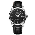 LIGE Men's Brown Leather Chronograph Watch | Military Sport Casual Waterproof Quartz Wristwatch