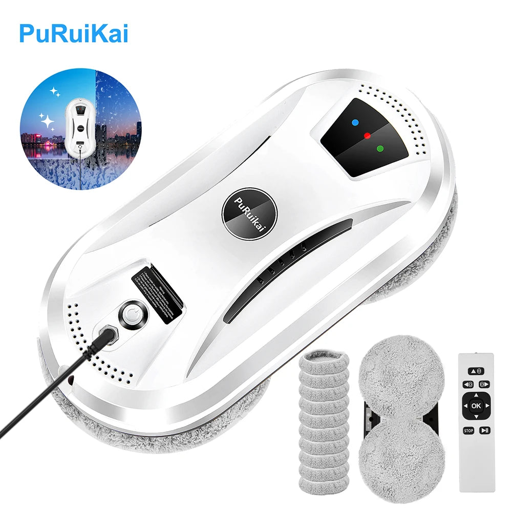 Ultra Thin Window Cleaning Robot – Electric Remote Control Glass Cleaner for Home