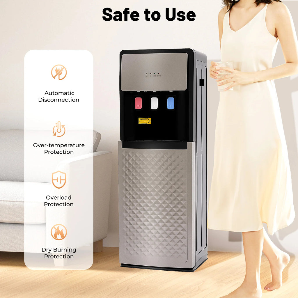 Bottom-Loading Hot & Cold Water Dispenser — Standing Water Cooler for Home & Office | 110V/220V