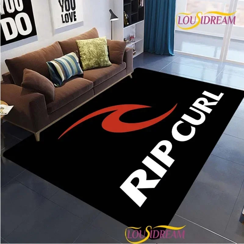 Surf Print Area Rug – Non-Slip Living Room, Bedroom & Kitchen Carpet