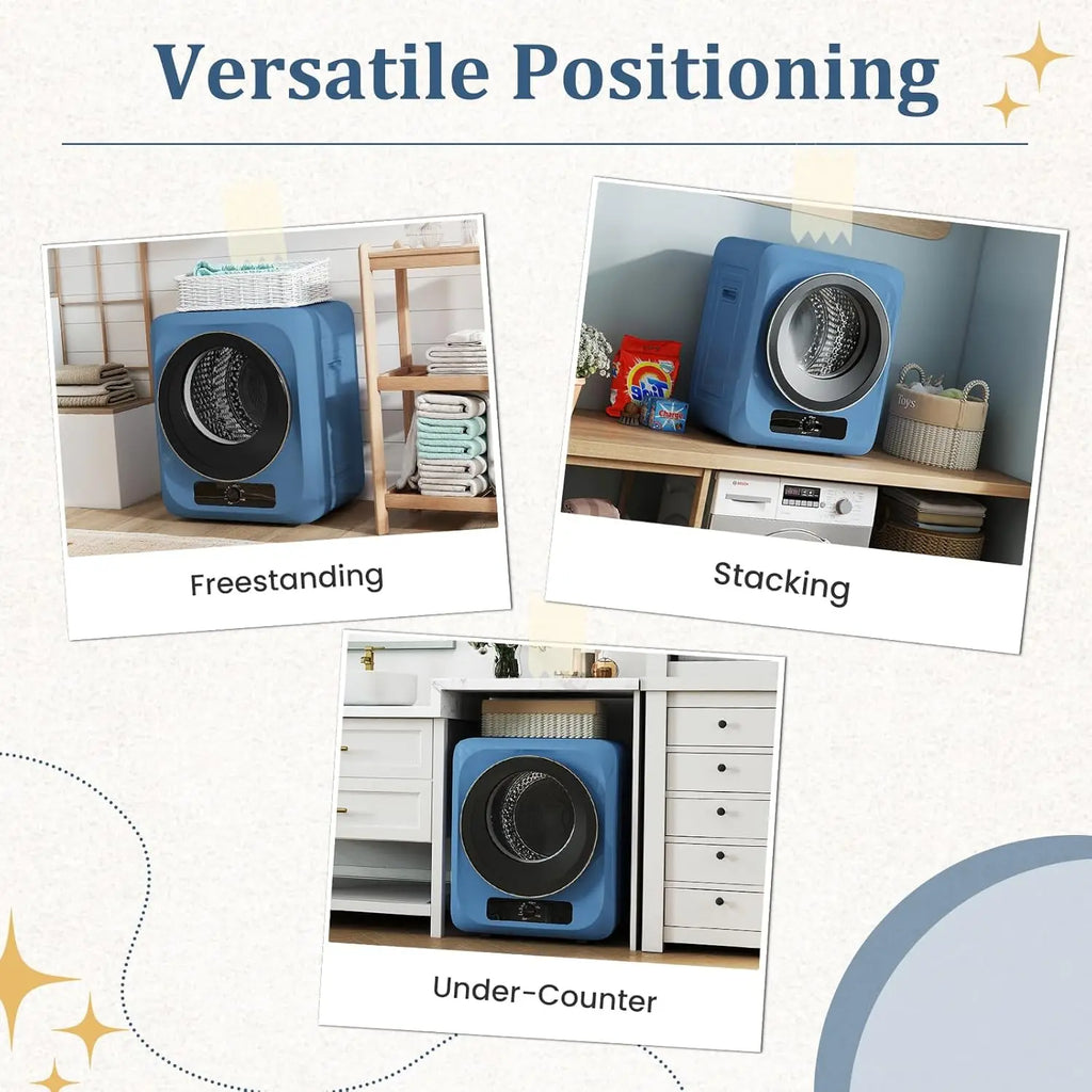 Portable Washer and Dryer Combo, 20 Lbs Twin Tub Washing Machine, 1.5 Cu.Ft Compact Clothes Dryer, Portable Washing, Customized