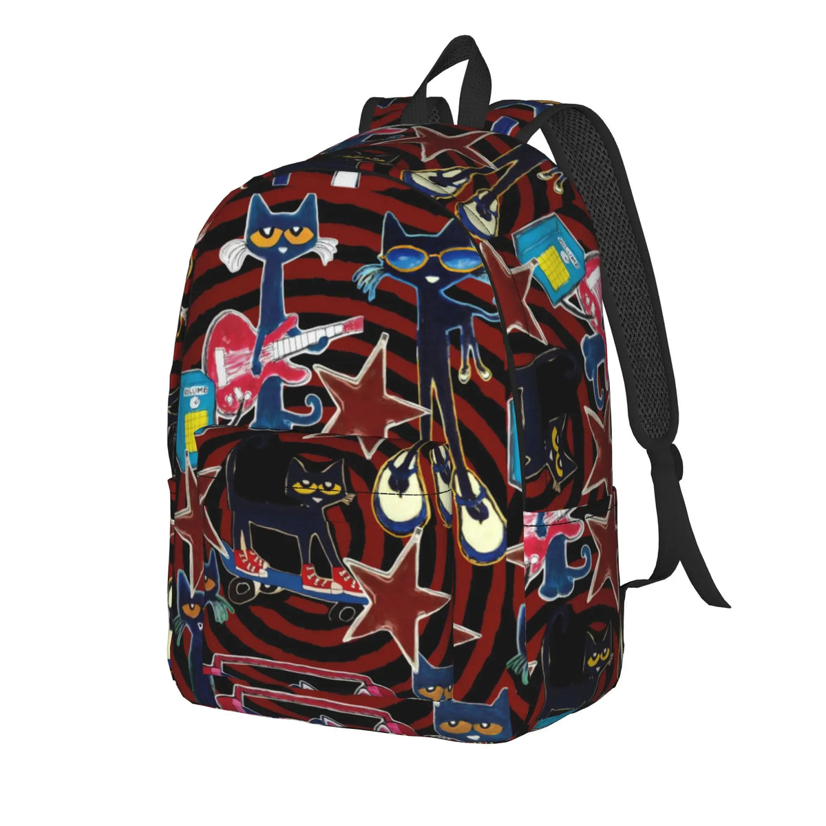 Pete the Cat Backpack – Casual Polyester Rucksack