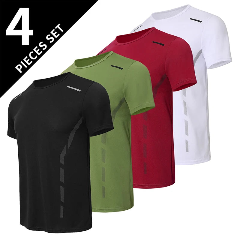 Men's Gradient Quick-Dry Sport T-Shirt — Multi-Pack Athletic Tees