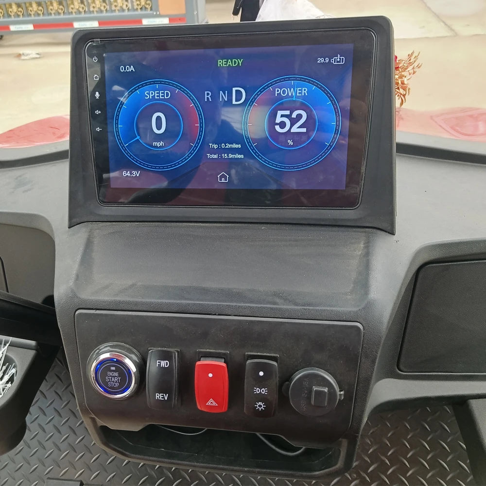 Street Legal 4-Seater Electric Golf Cart — 72V Lithium Battery, 5kW AC Motor