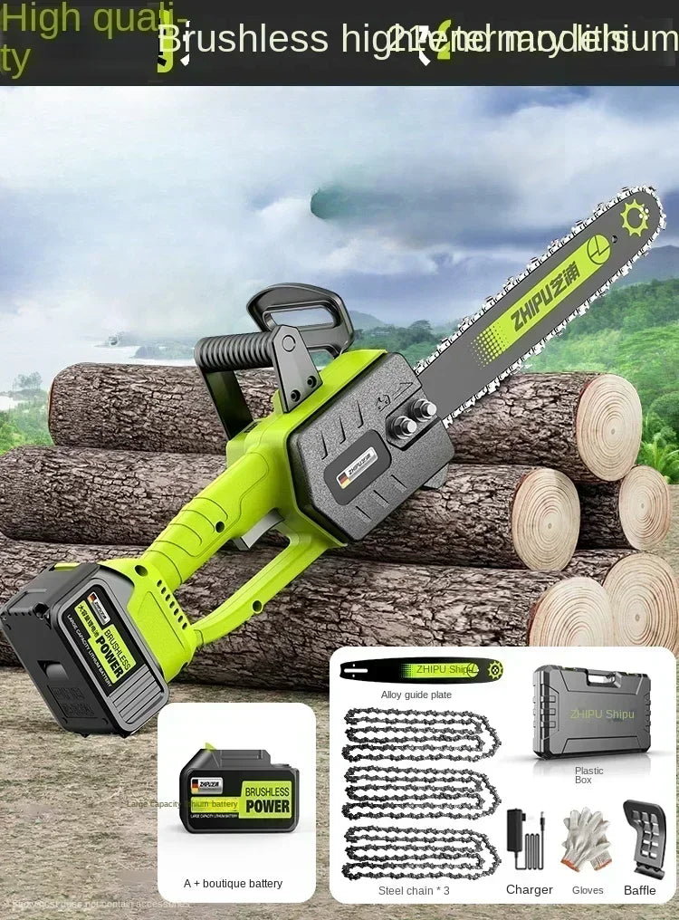 Portable Handheld Electric Saw — Cordless Mini Chainsaw for Wood Cutting