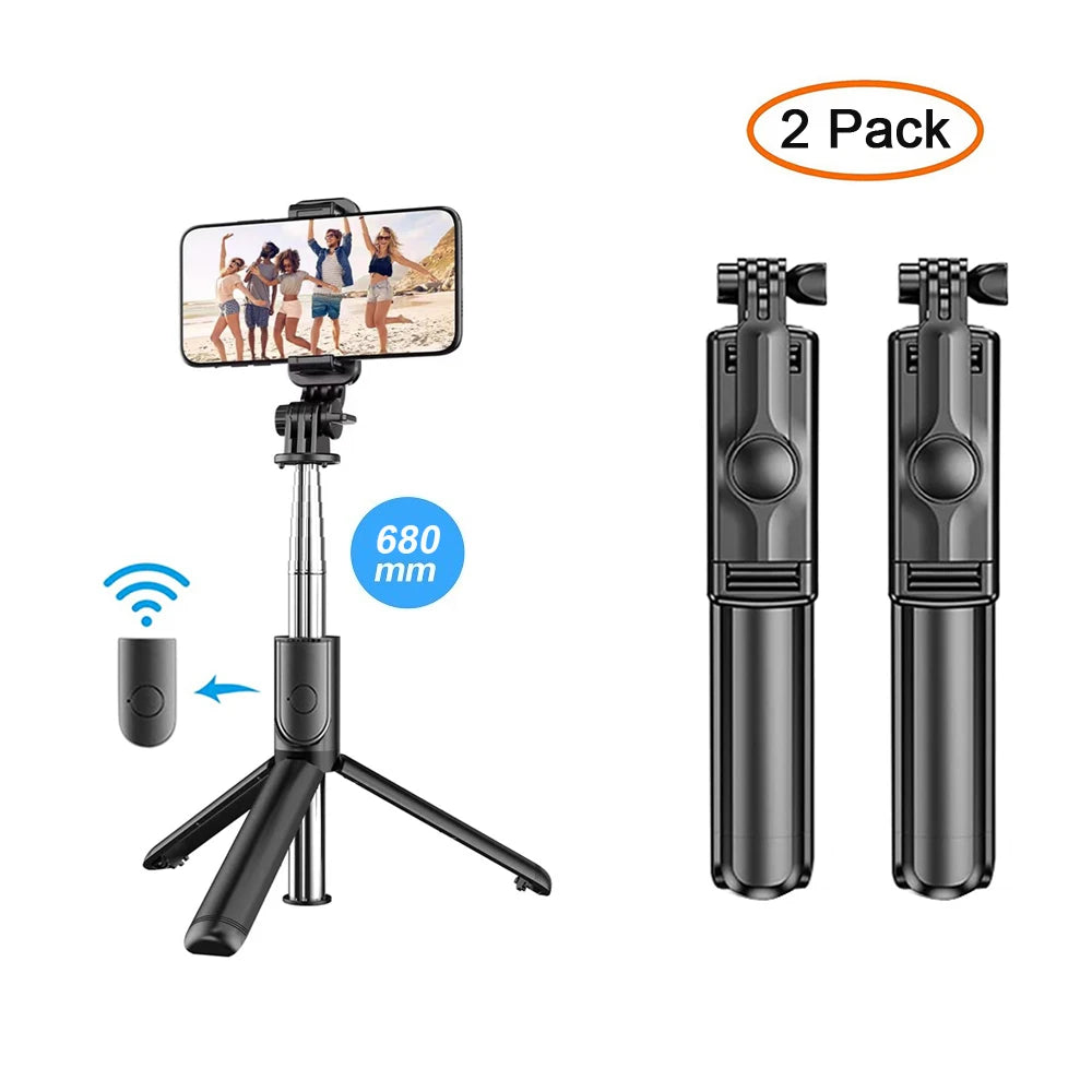 3-in-1 Bluetooth Selfie Stick Tripod with LED Fill Light & Remote Shutter