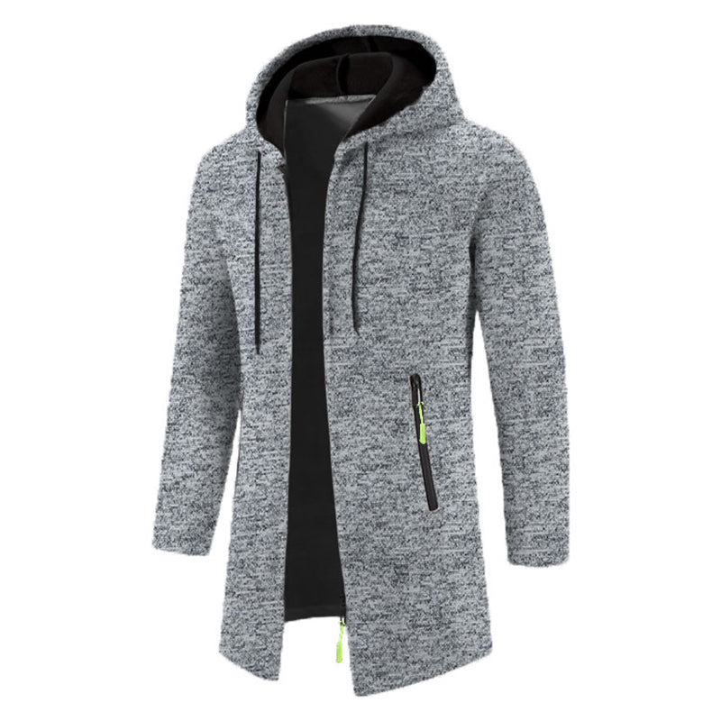 Men's Longline Zip-Up Hoodie