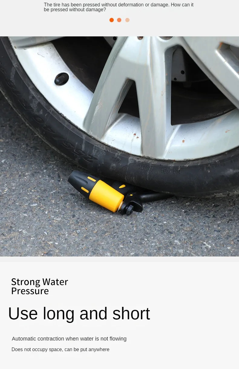 Telescopic High-Pressure Extension Hose Car Washing Tool Set – 10m or 20m for Pressure Cleaners
