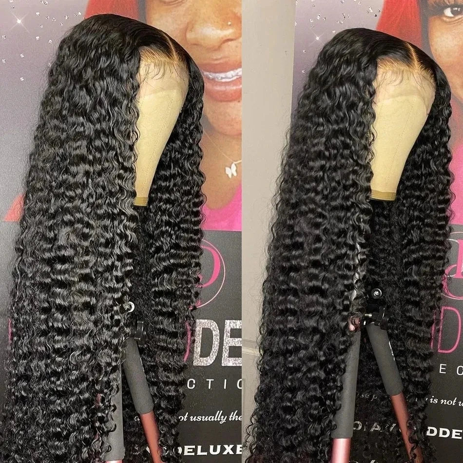 Rosabeauty 34 36inch Hd 13x4 13x6 Curly Wigs Deep Wave Frontal Wig Brazilian Curly Human Hair Wig Loose Water Wave Wig For Women