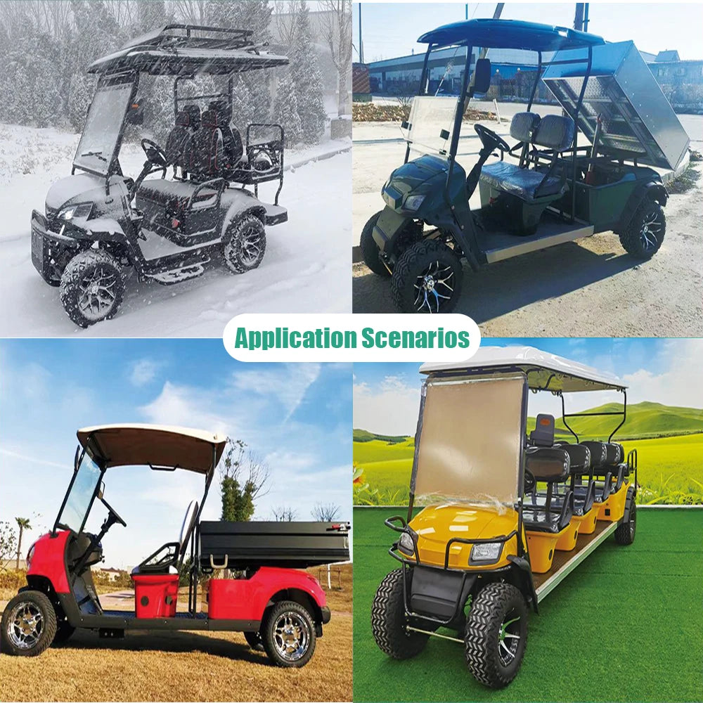 Electric Golf Cart — 6 Seater 4-Wheel Drive Luxury Model, 48V, 30–50 km/h, 70–90km Range