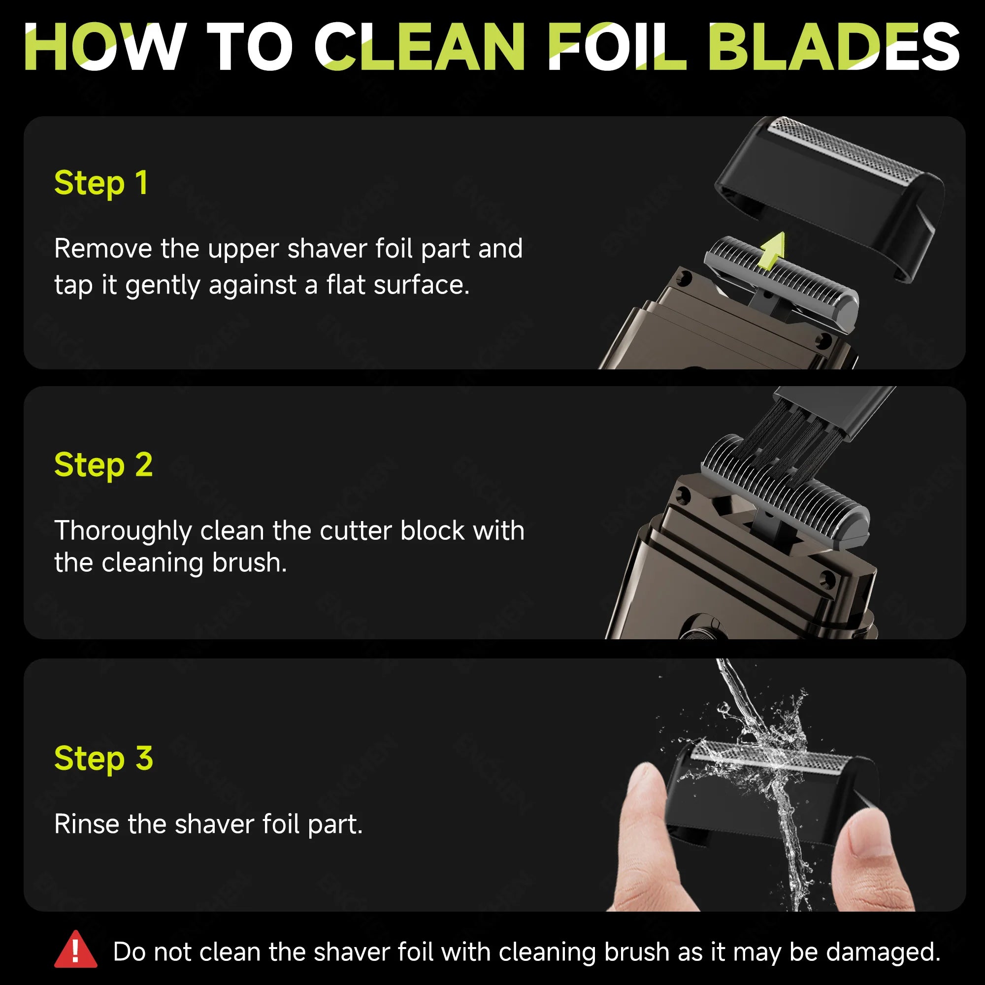 Compact Foil Electric Shaver — Pop-Up Precision Trimmer, Type-C Charging, 7000RPM