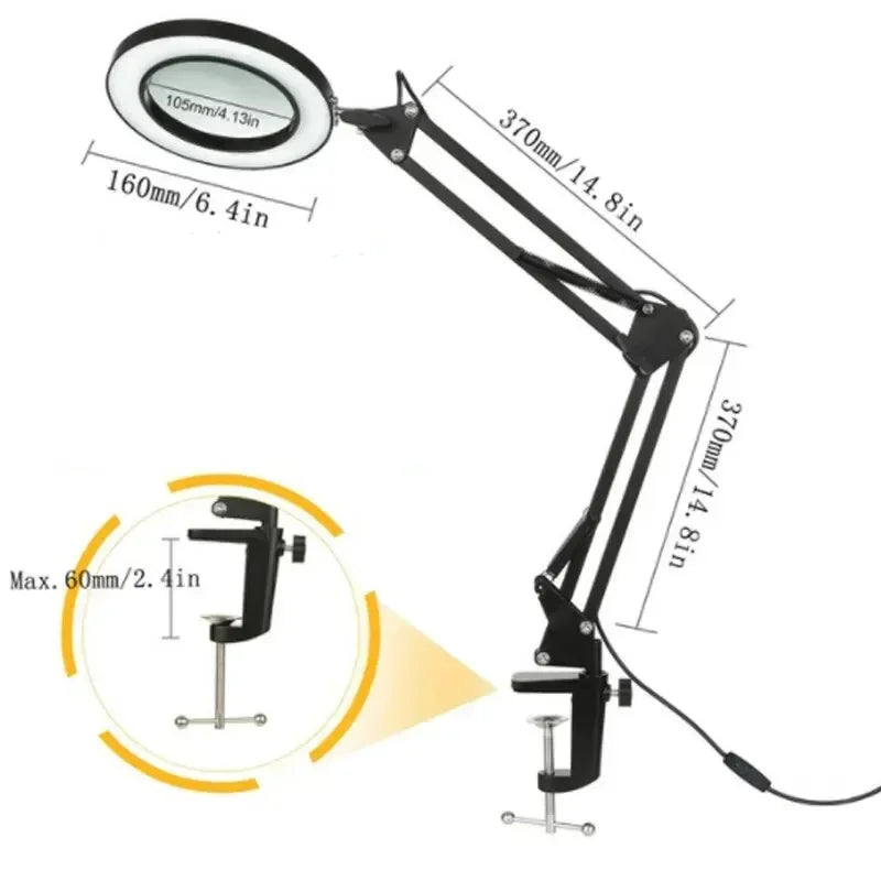 72-LED Illuminated Magnifier with 3-Color Lighting