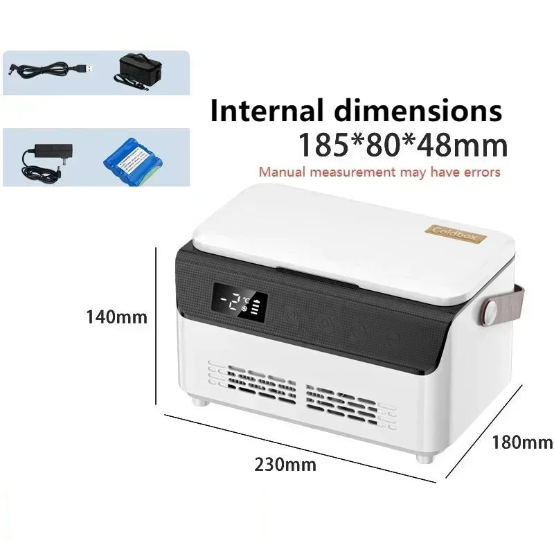 Mini Smart Insulin Cooler Refrigerator – Double-Layer Rapid Cooling USB Charging with Battery